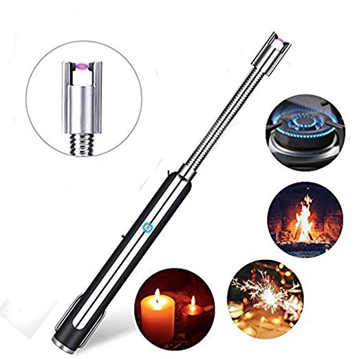 Abonda Arc Lighter USB Rechargeable Windproof Electric Lighter for BBQ Grill Camping Firework